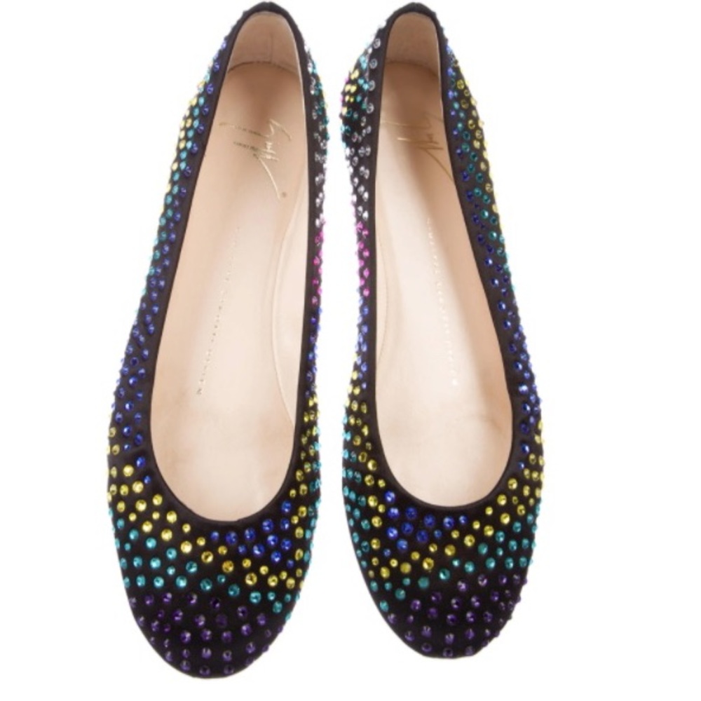 Authentic Giuseppe Zanotti Satin Flats